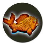 Goldfish 8  Mouse Pad (Round) Front