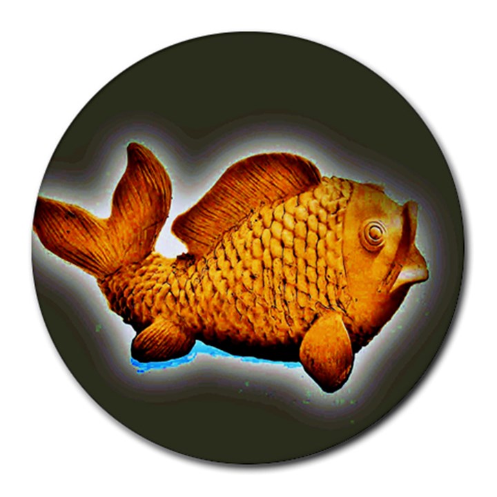 Goldfish 8  Mouse Pad (Round)