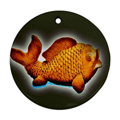 Goldfish Round Ornament by sirhowardlee