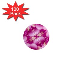 Beauty Pink Abstract Design 1  Mini Button Magnet (100 Pack) by dflcprints