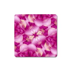 Beauty Pink Abstract Design Magnet (square) by dflcprints