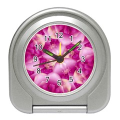 Beauty Pink Abstract Design Desk Alarm Clock by dflcprints