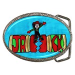 CRACKER JACK Belt Buckle (Oval) Front