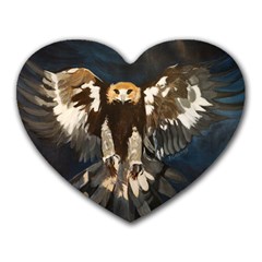 Golden Eagle Mouse Pad (heart)