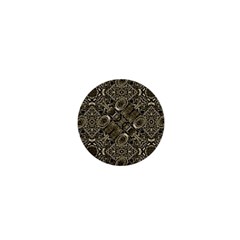 Steam Punk Pattern Print 1  Mini Button by dflcprints