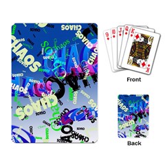 Pure Chaos Playing Cards Single Design by StuffOrSomething