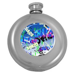 Pure Chaos Hip Flask (round) by StuffOrSomething