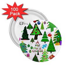 Oh Christmas Tree 2 25  Button (100 Pack) by StuffOrSomething