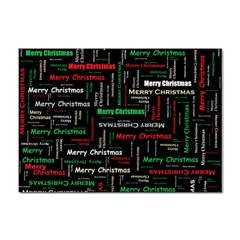 Merry Christmas Typography Art A4 Sticker 10 Pack by StuffOrSomething