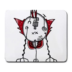 Alien Robot Hand Draw Illustration Large Mouse Pad (rectangle) by dflcprints
