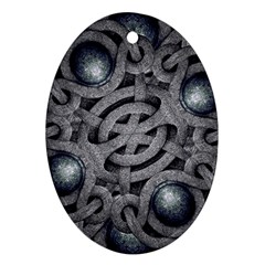 Mystic Arabesque Oval Ornament by dflcprints