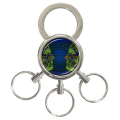 Binary Communication 3-ring Key Chain by StuffOrSomething