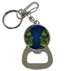 Binary Communication Bottle Opener Key Chain