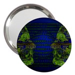 Binary Communication 3  Handbag Mirror Front