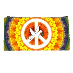 Psychedelic Peace Dove Mandala Pencil Case