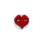 Sad Heart 1  Mini Button Magnet Front