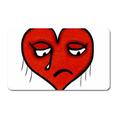 Sad Heart Magnet (rectangular) by dflcprints