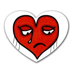Sad Heart Mouse Pad (heart)