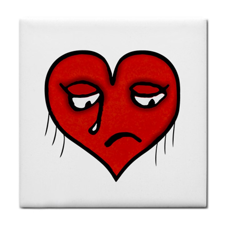 Sad Heart Face Towel