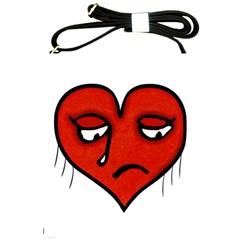 Sad Heart Shoulder Sling Bag by dflcprints