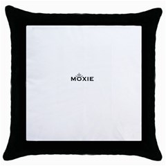 Moxie Logo Black Throw Pillow Case