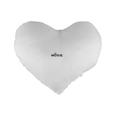 Moxie Logo 16  Premium Heart Shape Cushion  by MiniMoxie