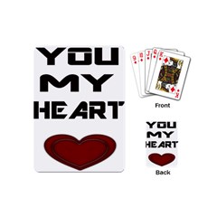 You My Heart Playing Cards (mini) by edward55