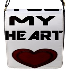 You My Heart Flap Closure Messenger Bag (small)