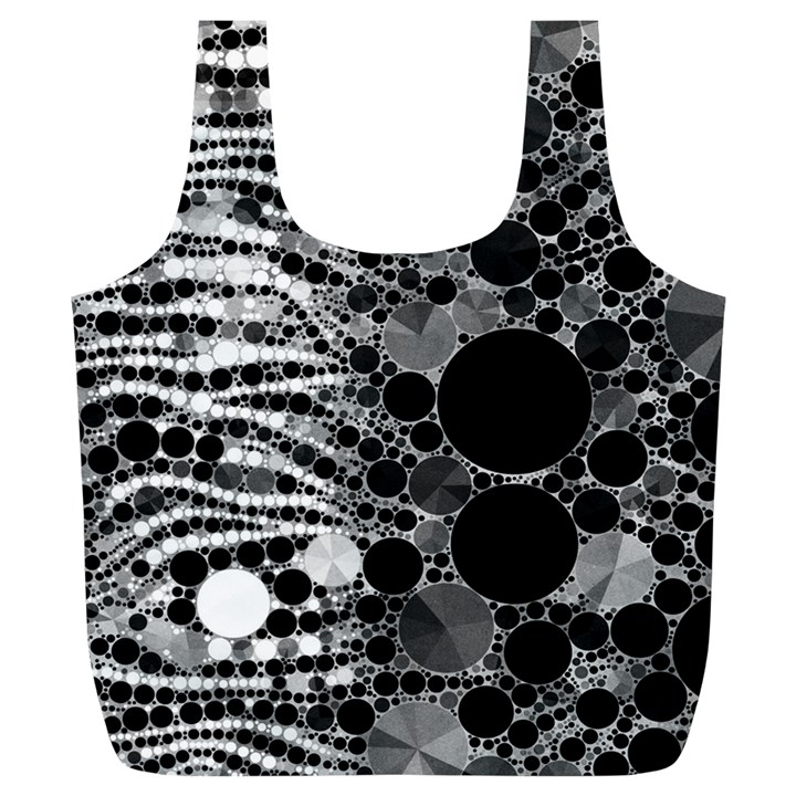 Zebra Print Bling Abstract Full Print Recycle Bag (XL)