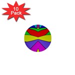 Abstract 1  Mini Button (10 pack) Front