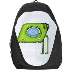 Funny Alien Monster Character Backpack Bag by dflcprints