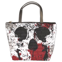 Skull Grunge Graffiti  Bucket Handbag by OCDesignss