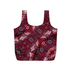 Burgundy Baby Blue Full Print Recycle Bag (s)