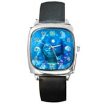 Magician  Square Leather Watch Front