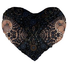 Elegant Delight 19  Premium Heart Shape Cushion by OCDesignss