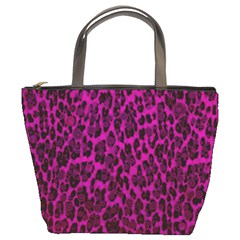 Pink Leopard  Bucket Handbag by OCDesignss