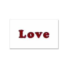 Love Typography Text Word Sticker (rectangle)