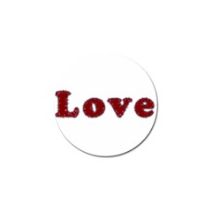 Love Typography Text Word Golf Ball Marker