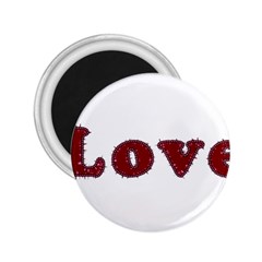 Love Typography Text Word 2 25  Button Magnet by dflcprints