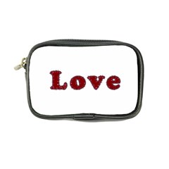 Love Typography Text Word Coin Purse by dflcprints