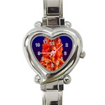 Organic Meditation Heart Italian Charm Watch  Front