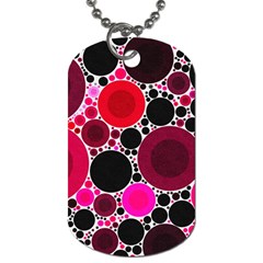 Retro Polka Dot  Dog Tag (two-sided) 