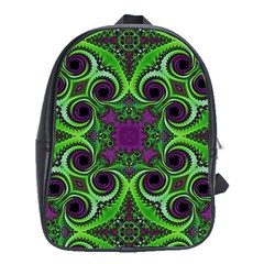 Purple Meets Green School Bag (xl)
