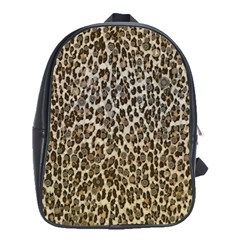 Chocolate Leopard  School Bag (xl) by OCDesignss