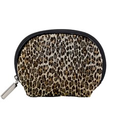 Chocolate Leopard  Accessory Pouch (small) by OCDesignss