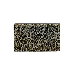 Chocolate Leopard  Cosmetic Bag (small) by OCDesignss