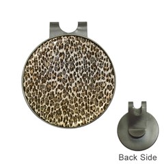 Chocolate Leopard  Hat Clip With Golf Ball Marker