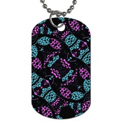 Ornate Dark Pattern  Dog Tag (two-sided)  by dflcprints