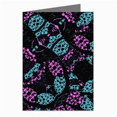 Ornate Dark Pattern  Greeting Card (8 Pack) by dflcprints