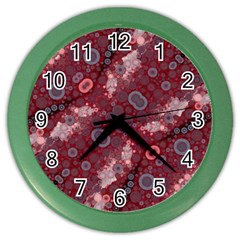 Burgundy Blues Wall Clock (color) by OCDesignss